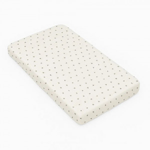 Простыня трикотажная на резинке для детской кроватки
"звёзды", цвет молочный 9005/10п