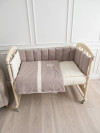 К-т 6пр.для прямоугольной кроватки Organic baby cotton цв.бежевый 6115/4