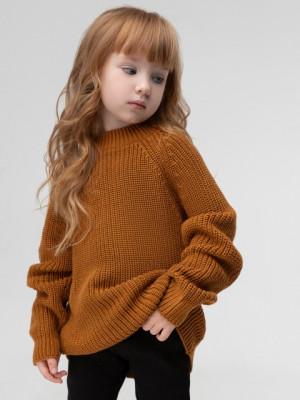 Свитер (Цвет карамель, Размер 116-122), 27-1MU - фото 1