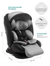 Автокресло Indigo Max-X isofix 0/1/2/3 (0-36 кг) серый