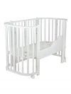 Кроватка-трансформер Indigo Baby Lux без маятника 120*60 (закругленный) белый