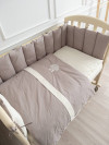 К-т 6пр.для овальной и прямоугольной кроватки Organic baby cotton цв.бежевый 6116/4