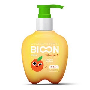 Детская зубная паста BIO ON с витамином С, сладкий апельсин