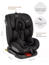 Автокресло Indigo Tourneo isofix 0/1/2/3 (0-36кг) черный твил
