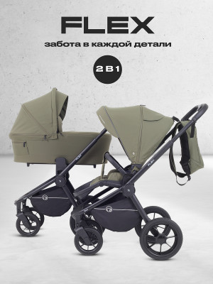 Коляска 2 в 1 Rant Flex RA076 Green 2025 - фото 1