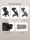 Коляска прогулочная Happy Baby Lynn black & flora