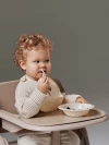 Стул для кормления Happy Baby Charley beige grey