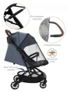 Коляска прогулочная Pituso Mini PU Graphite