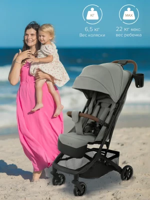 Коляска прогулочная Pituso Mini PU Grey Taupe