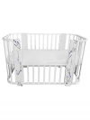 Кроватка-трансформер Indigo Baby Line 5 в 1 с маятником 100*70 / 140*70 (закругленный) лаванда