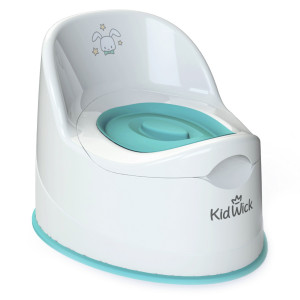 Горшок Kidwick Гигант белый-бирюзовый/белый с бирюзовой крышкой