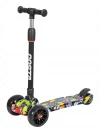 Самокат 3-х колесный Farfello FG-11 граффити черный