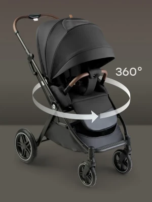 Коляска прогулочная Happy Baby Luna 360 black