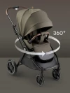 Коляска прогулочная Happy Baby Luna 360 dark olive