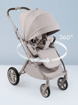 Коляска прогулочная Happy Baby Luna 360 grey