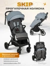 Коляска прогулочная Indigo Skip голубой