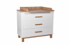 Комод Polini kids Simple 3401M белый-дуб крафт золотой