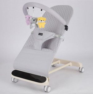 Качалка - Шезлонг Iningbaby FXW-6189 light grey