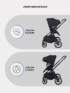 Коляска 3 в 1 MowBaby Amber MB068 Black