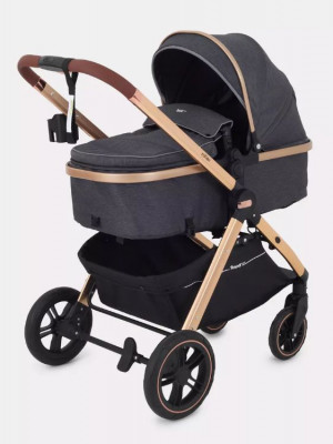 Коляска-трансформер Rant Basic Roller RA161 2 в 1 Gold Grey - фото 1