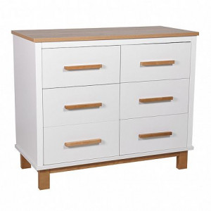 Комод Polini kids Simple 3403 белый-дуб крафт золотой