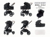 Коляска-трансформер Ining Baby F9 3 в 1 black