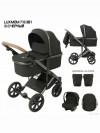 Коляска-трансформер Luxmom 710 3 в 1 черный