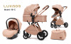 Коляска-трансформер Luxmom V2 (V8+C) 3 в 1 коричневый