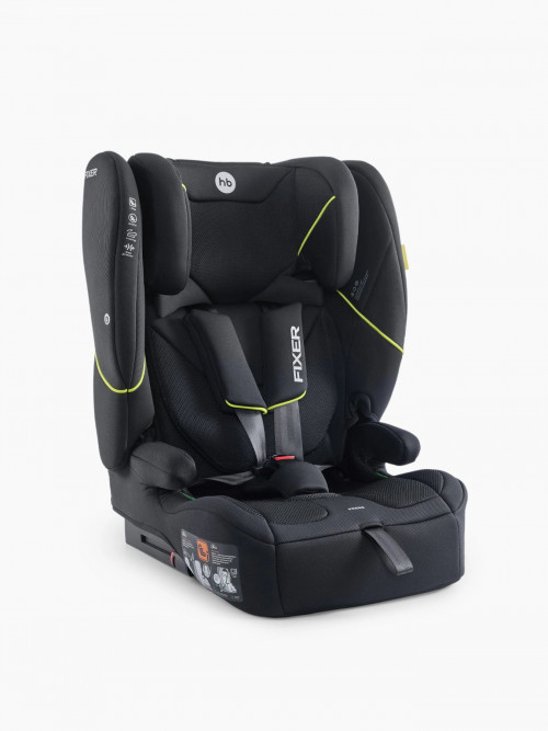Автокресло Happy Baby Fixer 1/2/3 (9-36кг) total black - фото 1